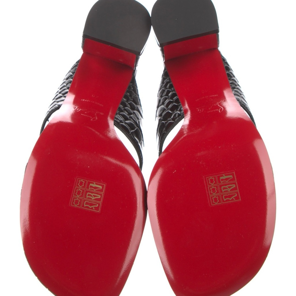 Black and Red Designer Sandals